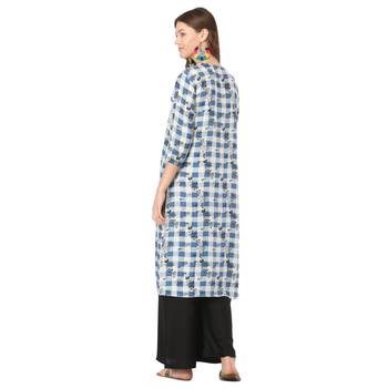 White printed rayon kurtas-and-kurtis 2