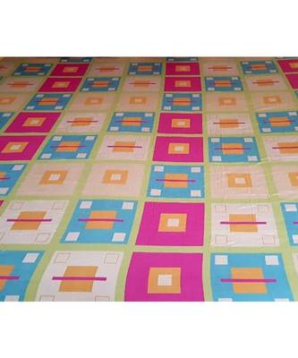 Sanwariya Handstitched 250TC Cotton Fitted King Size Bedsheet With 2 Pillow Covers 2