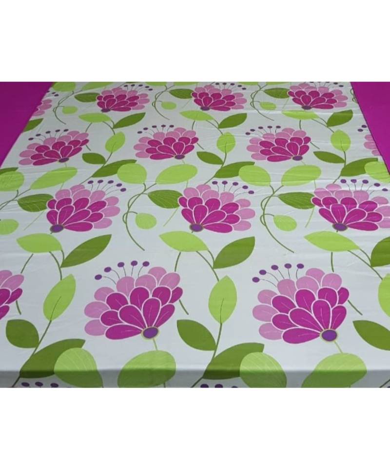 Sanwariya Handstitched 400TC Cotton Fitted King Size Bedsheet With 2 Pillow Covers