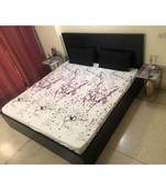 Sanwariya Handstitched 180TC Cotton Fitted King Size Bedsheet With 2 Pillow Covers