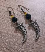 Black agate earrings