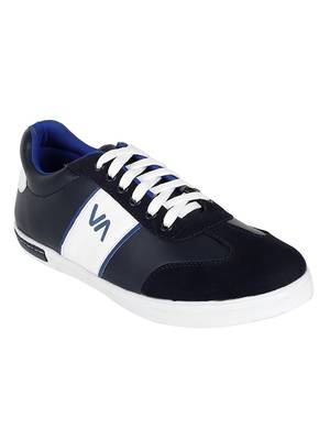 Vardhra Men's Blue Synthetic Leather Outdoor Daily Casual Sneaker Shoes 1
