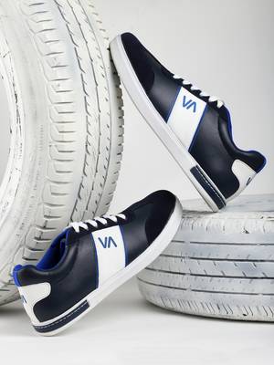 Vardhra Men's Blue Synthetic Leather Outdoor Daily Casual Sneaker Shoes 2