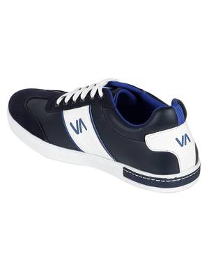 Vardhra Men's Blue Synthetic Leather Outdoor Daily Casual Sneaker Shoes 4