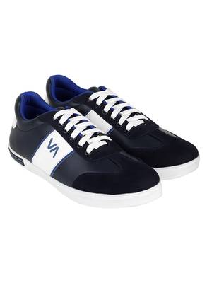 Vardhra Men's Blue Synthetic Leather Outdoor Daily Casual Sneaker Shoes 5