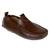 Vardhra Men's Tan Synthetic Leather Laser Patter Outdoor Casual Loafer