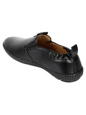 Vardhra Men's Black Synthetic Leather Outdoor Slip On Casual Loafer 4