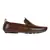 Vardhra Men's Tan Synthetic Leather Laser Patter Outdoor Casual Loafer