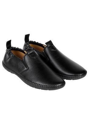 Vardhra Men's Black Synthetic Leather Outdoor Slip On Casual Loafer 5
