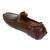 Vardhra Men's Tan Synthetic Leather Laser Patter Outdoor Casual Loafer