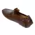 Vardhra Men's Tan Synthetic Leather Laser Patter Outdoor Casual Loafer