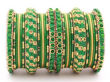Green bangles-and-bracelets 2