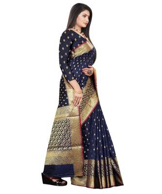 Lichi Silk saree with beautiful weaving with Rich Pallu & Weawing  Border Sarees 3