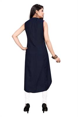 Rayon Blue ethnic kurtis 2