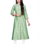 Silk Green ethnic kurtis