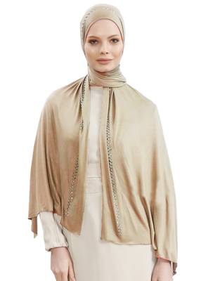 JSDC Daily Wear Diamond Stone Work Hosiery 4 Way Women Scarf Hijab 1