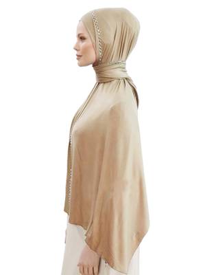 JSDC Daily Wear Diamond Stone Work Hosiery 4 Way Women Scarf Hijab 3