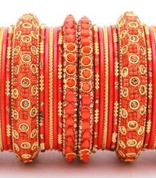Orange bangles-and-bracelets