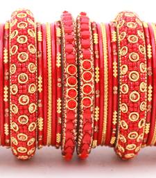 Red bangles-and-bracelets