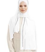 JSDC Festive Wear Hosiery Diamond Stone Work Women Hijab Scarf