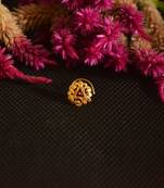 Designer Golden Meenakari Diamond Floral nose ring or Nose Pin