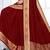 Maroon plain art silk saree with blouse