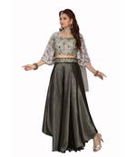 OLIVE GREEN COLOR GARARA top SET