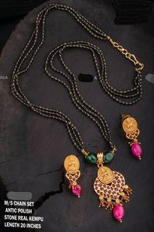 Multicolor agate necklace-sets