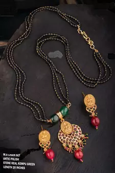 Multicolor agate necklace-sets