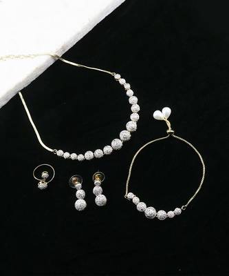 White Diamond Jewellery Set 1