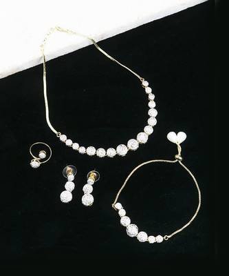 White Diamond Jewellery Set 4