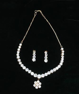 Zirconia Stone Necklace Set 2