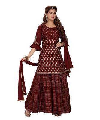 Maroon Color Lehenga Set 1
