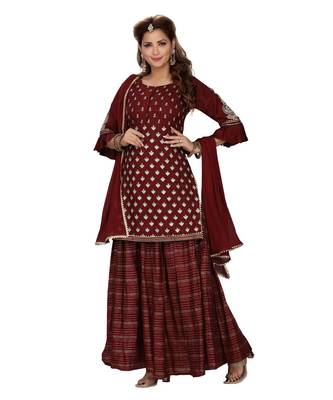 Maroon Color Lehenga Set 2