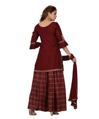 Maroon Color Lehenga Set 3