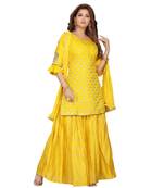 Yellow Color Lehenga Set