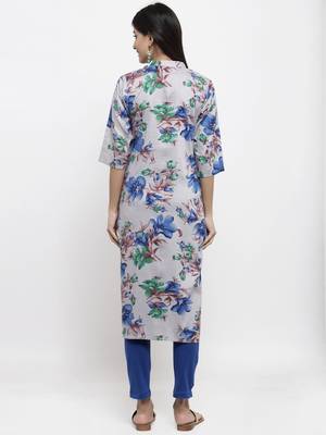 Grey printed rayon combo-kurtis 3