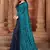 Blue printed lycra saree 
