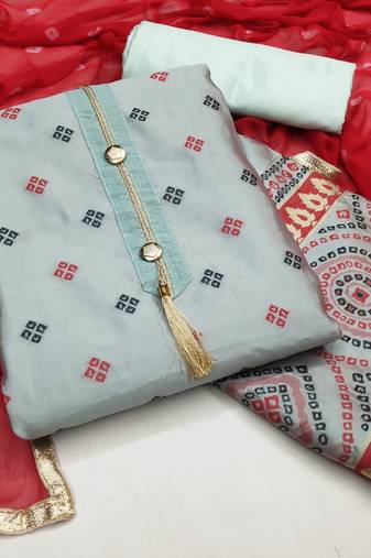 Grey Banarasi Banarasi Salwar