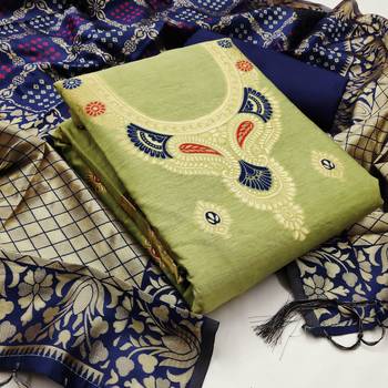 Parrot-green banarasi banarasi salwar 1