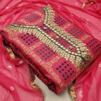 Pink gotta patti banarasi salwar 1