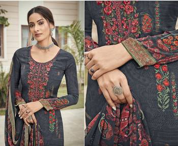 Black embroidered crepe salwar 2