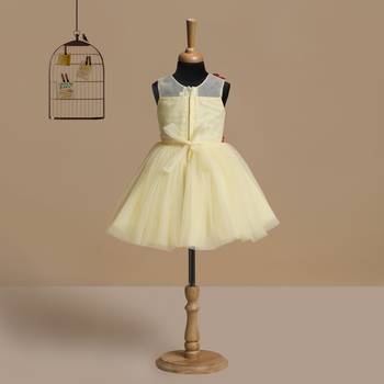 Lemon faux_georgette kids frocks 2