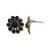 Round Black and Golden Pearl Studs