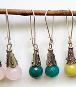 Orange agate earrings