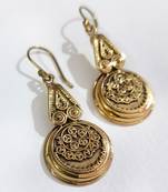 Bronze agate earrings