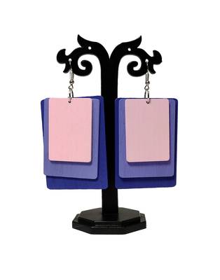 Purple earrings 3