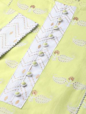 Green printed cotton ethnic-kurtis 5
