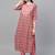 Pink printed cotton ethnic-kurtis