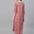 Pink printed cotton ethnic-kurtis